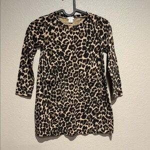 Crewcuts Girls Leopard Print Dress size 6 (girls) 100% cotton